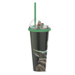 Star Wars: The Mandalorian and Grogu 20oz Double Wall Cup with Grogu Dome Lid