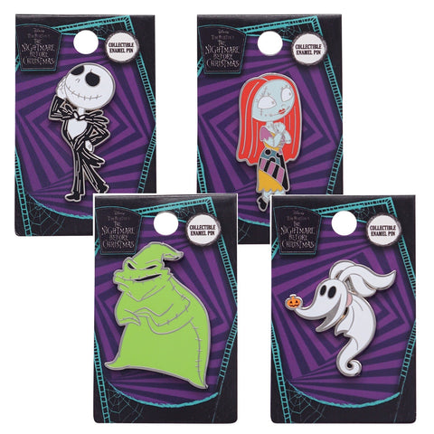 THE NIGHTMARE BEFORE CHRISTMAS ENAMEL PIN SET