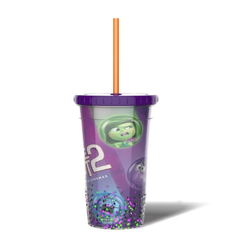 Inside Out 2 Double Wall 16oz Glitter Cup