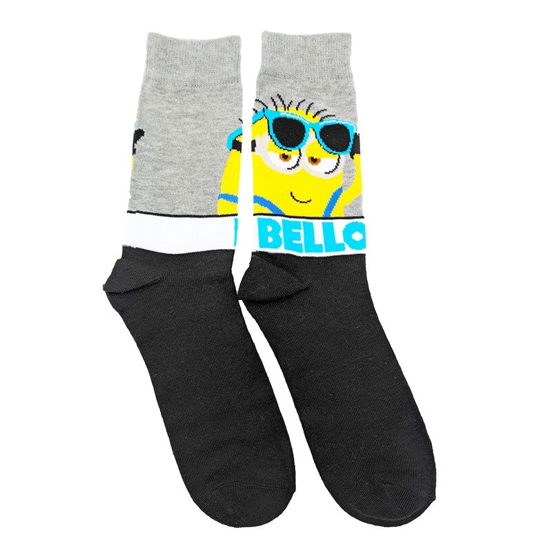 Minions 4-PK Crew Men's Socks